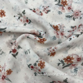 Breathable Vibrant Floral 100% Polyester Chiffon Cloth